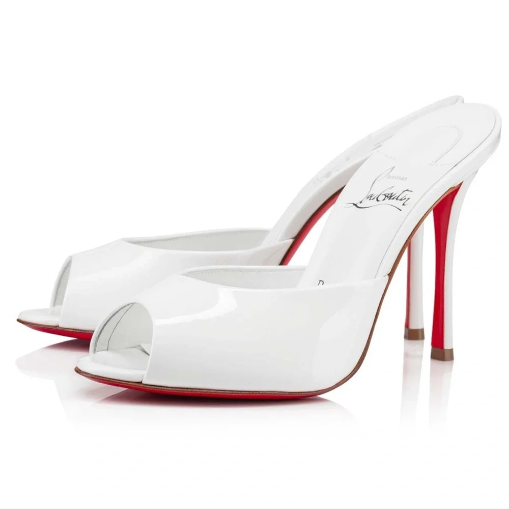 Christian Louboutin Me Dolly Patent Leather Mules - Picture 1 of 10